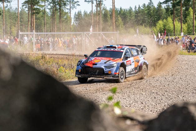 IPA87110694 - Esapekka Lappi (FIN) and Enni Malkonen (FIN) in a Hyundai i20 N Rally1 from the Hyundai Shell Mobis World Rally Team in action during the FIA WRC, Motorsport Rallye, WM SECTO RALLY FINLAND in Jyväskylä, Finland, July 30–August 2, 2026.  Copyright: xFedericoxManoni IPAxSportx xx 87110694