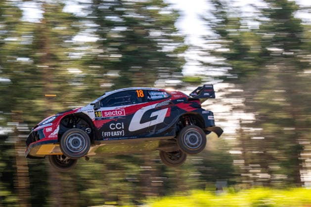 IPA87110706 - Takamoto Katsuta (JPN) and Aaron Johnston (IRL) in a Toyota GR Yaris Rally1 from Toyota Gazoo Racing WRT in action during the FIA WRC, Motorsport Rallye, WM SECTO RALLY FINLAND in Jyväskylä, Finland, July 30–August 2, 2026.  Copyright: xFedericoxManoni IPAxSportx xx 87110706