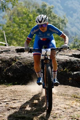 30.07.2026, Monteceneri, Monte Ceneri, 2026 UEC MTB European Championship, EM, Europameisterschaft XCC Women Junior s Final (cross country short track), Barbora Bukovska 2 (CZE) Monteceneri Monte Ceneri Ticino Switzerland *** July 30, 2026, Monteceneri, Monte Ceneri, 2026 UEC MTB European Championship XCC Women s Junior Final (cross-country short track), Barbora Bukovska 2 CZE Monteceneri Monte Ceneri Ticino Switzerland Copyright: xJustPictures.ch FrancescoxMinghettix jp-en-FrMi-_NG_0371