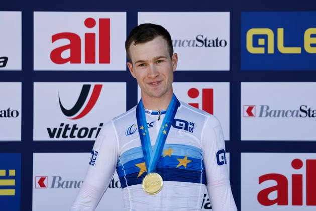 30.07.2026, Monteceneri, Monte Ceneri, 2026 UEC MTB European Championship, EM, Europameisterschaft XCC Men Junior s Final (cross country short track), Noa Filippi 1 (FRA) 1st place, European Champion and gold medal Monteceneri Monte Ceneri Ticino Switzerland *** July 30, 2026, Monteceneri, Monte Ceneri, 2026 UEC MTB European Championship XCC Men s Junior Final (Cross Country Short Track), Noa Filippi (FRA) 1st place, European Champion and gold medalist, Monteceneri, Monte Ceneri, Ticino, Switzerland Copyright: xJustPictures.ch FrancescoxMinghettix jp-en-FrMi-_NG_1066