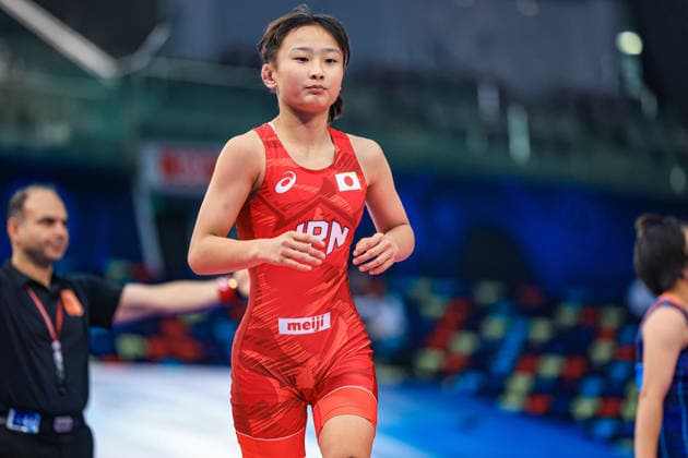 U17, U 17 Wrestling World Championships 46kg WW - Kokona Makino (JPN) *** U17 Wrestling World Championships, 46 kg, WW: Kokona Makino (JPN) Copyright: xUnitedxWorldxWrestlingx xAmirrezx UWW-U17-WC-BAKU-2026