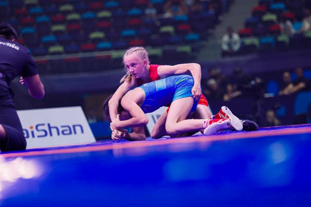 U17, U 17 Wrestling World Championships 43kg WW - Mukhlisa Masharipova (UZB) df. Finja Viviane Strauch (GER) *** U17 Wrestling World Championships, 43 kg WW: Mukhlisa Masharipova (UZB) def. Finja Viviane Strauch (GER)