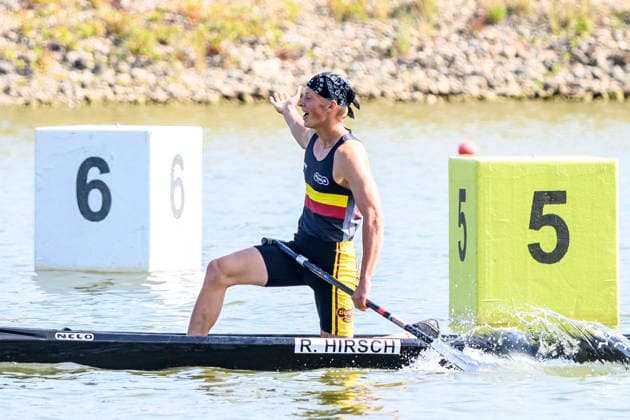 Czech Championships in Racice, July 30, 2026. C1 1000 m Men category. Robin Hirsch. (CTKxPhoto OndrejxHajek) CTKPhotoP2026073006194  CTKPhotoP2026073006194