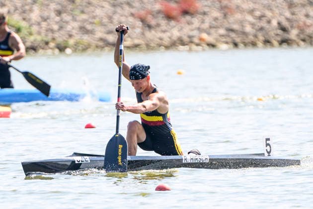 Czech Championships in Racice, July 30, 2026. C1 1000 m Men category. Robin Hirsch. (CTKxPhoto OndrejxHajek) CTKPhotoP2026073006197  CTKPhotoP2026073006197