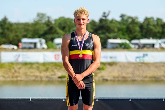 Czech Championships in Racice, July 30, 2026. C1 1000 m Men category. Winner Robin Hirsch. (CTKxPhoto OndrejxHajek) CTKPhotoP2026073006207  CTKPhotoP2026073006207