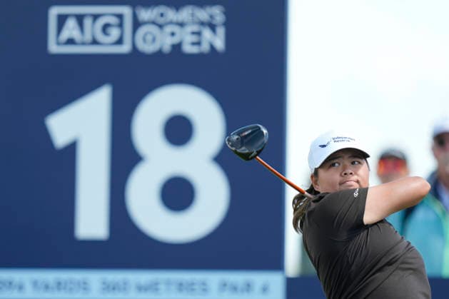 LYTHAM, ENGLAND - JULY 30: Shannon Tan (SGP) plays from the eighteenth tee during Round 1 at the 50th AIG Women™s Open Championship at the Royal Lytham and St Anne™s Golf Club, Lytham on July 30, 2026 in Lancashire, England The 50th AIG Women™s Open Championship
