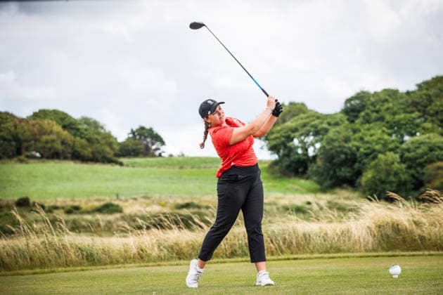 REPRO FREE *PRESS RELEASE NO REPRODUCTION FEE* EDITORIAL USE ONLY AIG Irish Women s & Girl s Amateur Close, Enniscrone Golf Club, Bartragh 30 7 2026 Katie Poots Katie Poots 30 7 2026  Copyright: xx ISS_7478