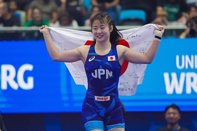 U17, U 17 Wrestling World Championships 49kg WW - Saika Uchida (JPN) *** U17 Wrestling World Championships, 49 kg, Women s Weight Class: Saika Uchida (JPN) Copyright: xKostadinxAndonovx UWW-U17-WC-BAKU-2026