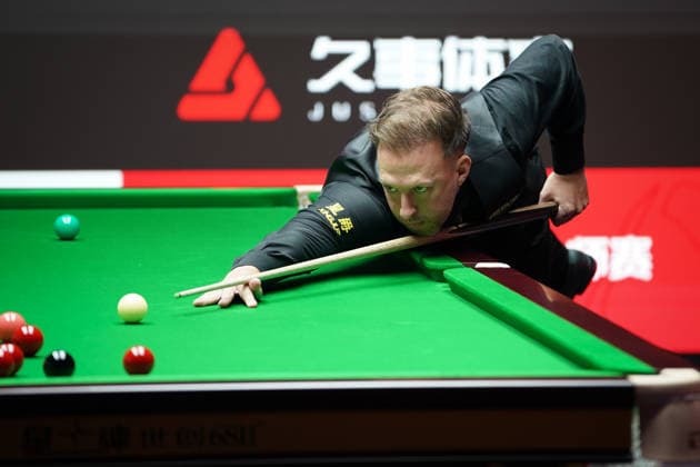 SHANGHAI, CHINA - JULY 30: Judd Trump of England plays a shot in the Quarterfinal match against John Higgins of Scotland on Day 4 of the 2026 Snooker Shanghai Masters at Luwan Gymnasium on July 30, 2026 in Shanghai, China.  Copyright: xTaixChengzhex 111657296933
