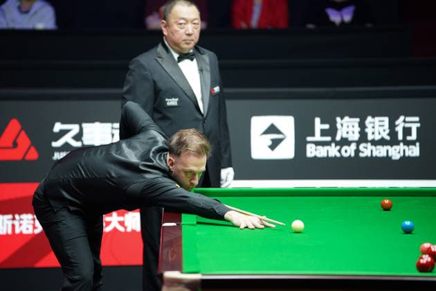 SHANGHAI, CHINA - JULY 30: Judd Trump of England plays a shot in the Quarterfinal match against John Higgins of Scotland on Day 4 of the 2026 Snooker Shanghai Masters at Luwan Gymnasium on July 30, 2026 in Shanghai, China.  Copyright: xTaixChengzhex 111657296925