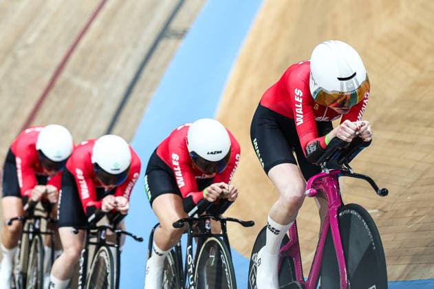 Glasgow 2026 Commonwealth Games Picture by Alex Whitehead SWpix.com - 30 07 2026 - Glasgow 2026 Commonwealth Games - Track cycling, Rad, Radsport, Bahnrad, Bahn and Para Track Cycling - Sir Chris Hoy Velodrome, Glasgow, Scotland - Women s 4000m Team Pursuit Finals - For Bronze - Megan Barker, Anna Morris, Ciara Oliva, Jessica Roberts of Wales Glasgow Sir Chris Hoy Velodrome Scotland Copyright: x xSWpix.comx(t axPhotographyxHubxLtd)xAlexxWhitehead SWpix.comx SWP-3030-16089