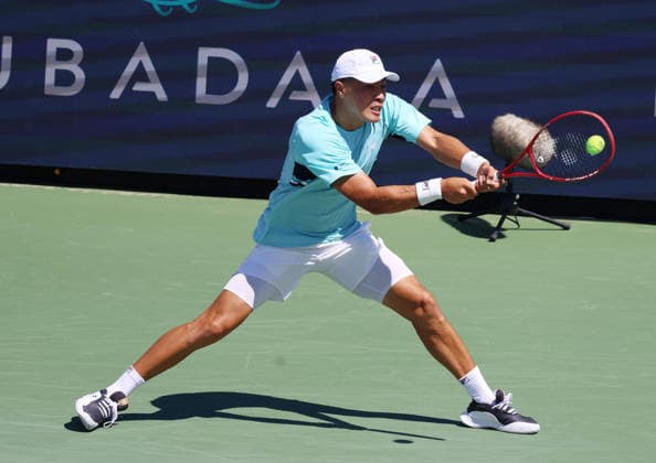 July 30, 2026, Washington, Illinois, USA: BRANDON NAKASHIMA of USA during the match against J. Mensik of Czech Republic in the second round of Mubadala Washington DC, USA. Washington USA - ZUMAc278 20260730_zsp_c278_014 Copyright: xMarcinxCholewinskix