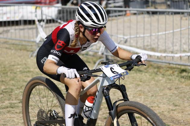 30.07.2026, Monteceneri, Monte Ceneri, 2026 UEC MTB European Championship, EM, Europameisterschaft XCC Women U23 s Final (cross country short track) Elina Benoit 6 (SUI) Monteceneri Monte Ceneri Ticino Switzerland *** July 30, 2026, Monteceneri, Monte Ceneri, 2026 UEC MTB European Championship XCC Women U23 Final, Cross Country Short Track, Elina Benoit 6 SUI, Monteceneri, Monte Ceneri, Ticino, Switzerland Copyright: xJustPictures.ch FrancescoxMinghettix jp-en-FrMi-_NG_1461