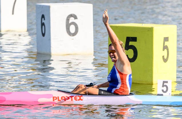Czech Championships in Racice, July 30, 2026. K1 500 m Women category. Winner Anezka Paloudova. (CTKxPhoto OndrejxHajek) CTKPhotoP2026073007304  CTKPhotoP2026073007304