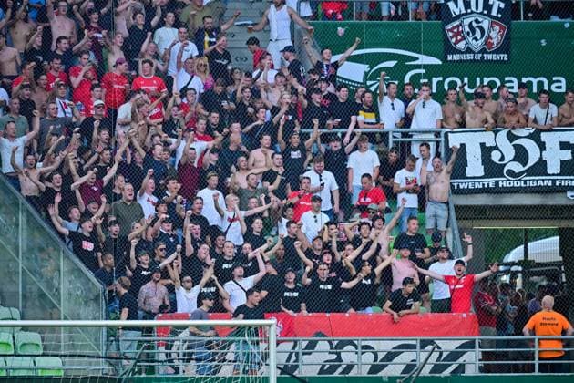 Budapest , 30-07-2026 , Groupama Arena , season 2026 2027 , UEFA Europa League play-off football , match between Ferencvarosi TC and FC Twente , picture shows atmosphere in the stadium before the match Ferencvarosi - Twente  x205333155x Copyright: