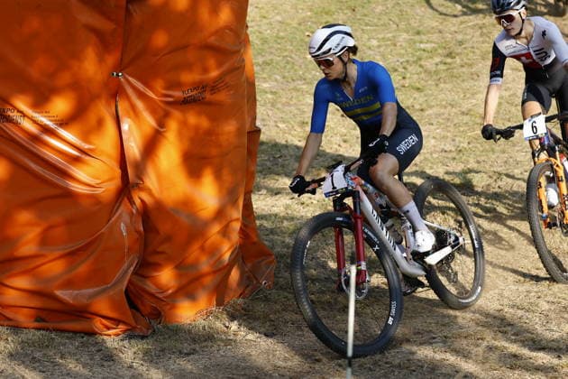 30.07.2026, Monteceneri, Monte Ceneri, 2026 UEC MTB European Championship, EM, Europameisterschaft XCC Women Elite s Final (cross country short track) Jenny Rissveds 1 (SWE) and Ronja Blöchinger 6 (SUI) Monteceneri Monte Ceneri Ticino Switzerland *** July 30, 2026, Monteceneri, Monte Ceneri, 2026 UEC MTB European Championship XCC Women s Elite Final, cross-country short track: Jenny Rissveds (1, SWE) and Ronja Blöchinger (6, SUI), Monteceneri, Monte Ceneri, Ticino, Switzerland Copyright: xJustPictures.ch FrancescoxMinghettix jp-en-FrMi-_NG_0092