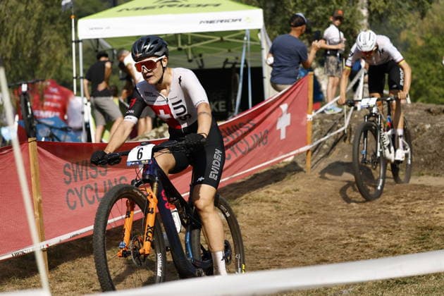 30.07.2026, Monteceneri, Monte Ceneri, 2026 UEC MTB European Championship, EM, Europameisterschaft XCC Women Elite s Final (cross country short track) Ronja Blöchinger 6 (SUI) and Alessandra Keller 2 (SUI) Monteceneri Monte Ceneri Ticino Switzerland *** July 30, 2026, Monteceneri, Monte Ceneri, 2026 UEC MTB European Championship XCC Women s Elite Final, cross-country short track: Ronja Blöchinger (6, SUI) and Alessandra Keller (2, SUI), Monteceneri, Monte Ceneri, Ticino, Switzerland Copyright: xJustPictures.ch FrancescoxMinghettix jp-en-FrMi-_NG_0116