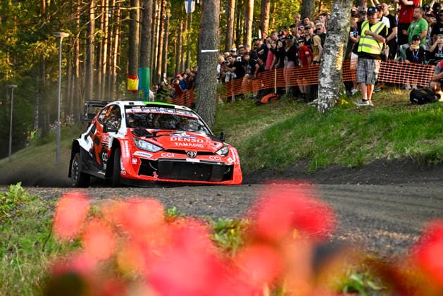 LKS 20260730 Elfyn Evans of Great Britain and his co-driver Scott Martin during the special stage Harju 1 at the WRC, Motorsport Rallye, WM Rally Finland in Jyväskylä, Finland on July 30, 2026. - RONI REKOMAA Jyväskylä Finland 5txEglyAV_U  Copyright: xRonixRekomaax 5txEglyAV_U
