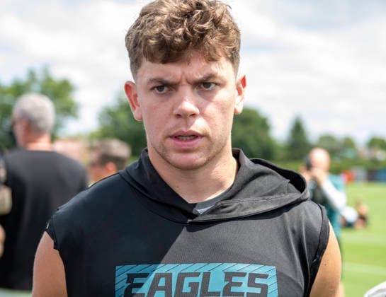July 30, 2026, Philadelphia, Pennsylvania, United States: Philadelphia Eagles DB COOPER DESEAN (33) speaks to the media at the Eagles training camp held at the Jefferson Health Complex in Philadelphia Pa NFL, American Football Herren, USA 2026: Eagles Training Camp  - ZUMArf1_ 20260730_zaf_rf1_042 Copyright: xRickyxFitchettx
