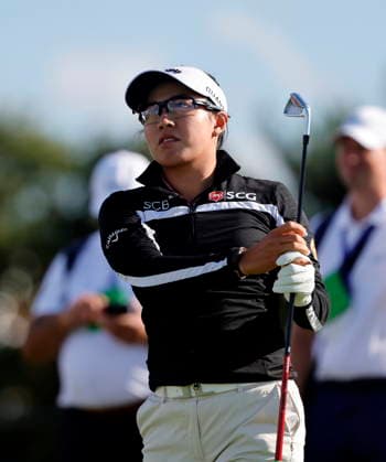 RECORD DATE NOT STATED 30th July 2026; Royal Lytham and St Annes Golf Club, Lytham St Annes, Lancashire, England; AIG Womens Open Championship Golf Day One; Jeeno Thitikul (THA) finished the day with a superb 7 under par 64 to leave her at the top of the leaderboard AlanxMartin