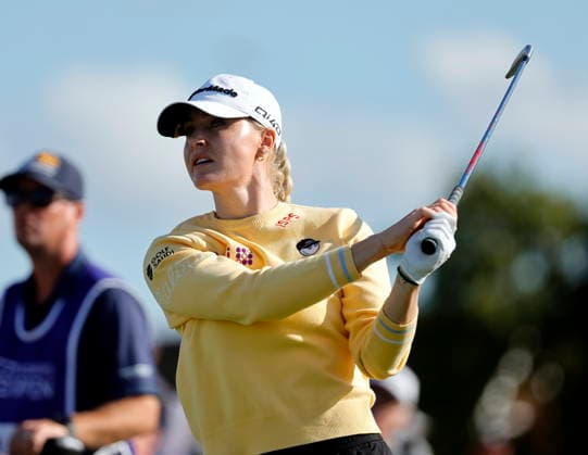 RECORD DATE NOT STATED 30th July 2026; Royal Lytham and St Annes Golf Club, Lytham St Annes, Lancashire, England; AIG Womens Open Championship Golf Day One; Charley Hull (ENG) shot a under two par 69 to leave her tucked in behind the leaders AlanxMartin