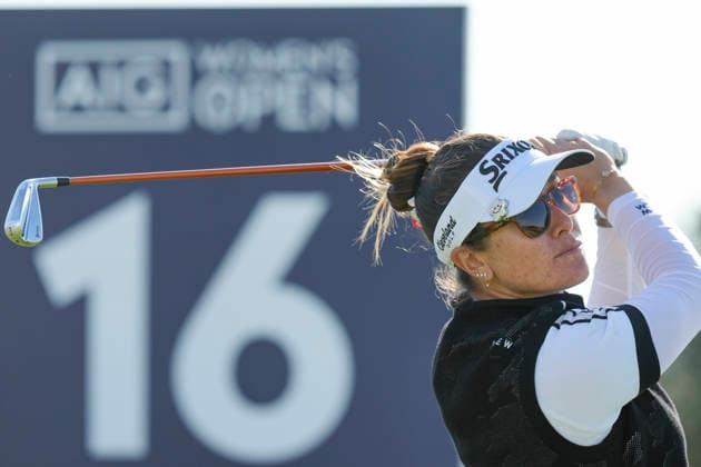 LYTHAM, ENGLAND - JULY 30: Hannah Green (AUS) plays from the sixteenth tee during Round 1 at the 50th AIG Women™s Open Championship at the Royal Lytham and St Anne™s Golf Club, Lytham on July 30, 2026 in Lancashire, England The 50th AIG Women™s Open Championship