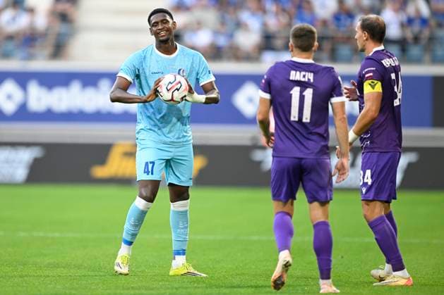 KAA Gent v LNZ Cherkasy - UEFA Conference League GENT, BELGIUM - JULY 30 : Vergara Josue forward of KAA Gent pictured during the UEFA Conference League 2026 27 second qualifying round second leg between KAA Gent and LNZ Cherkasy on July 30, 2026 in Gent, Belgium, 30 07 2026 Gent Belgium  Copyright: xNicoxVereeckenx