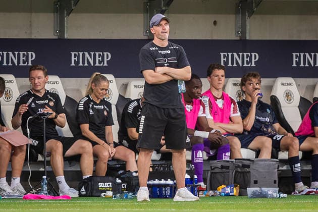 HRADEC KRALOVE - TROMSO Head coach of Tromso Jorgen Vik during the second leg of second qualifying round of UEFA Europa league football match between FC Hradec Kralove and Tromso IL at the Malsovicka Arena Stadium. Hradec Kralove, Czechia, July 30, 2026. Photo by Branislav Racko Copyright: xx 080A8764