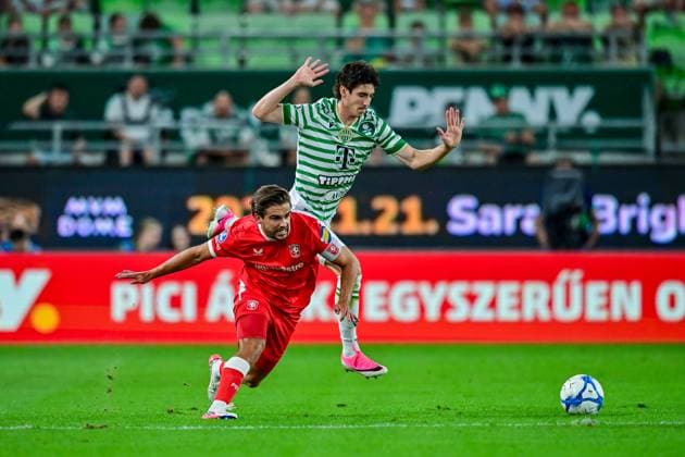Budapest , 30-07-2026 , Groupama Arena , season 2026 2027 , UEFA Europa League play-off football , match between Ferencvarosi TC and FC Twente , picture shows FC Twente player during the match Ferencvarosi - Twente  x205334073x Copyright: