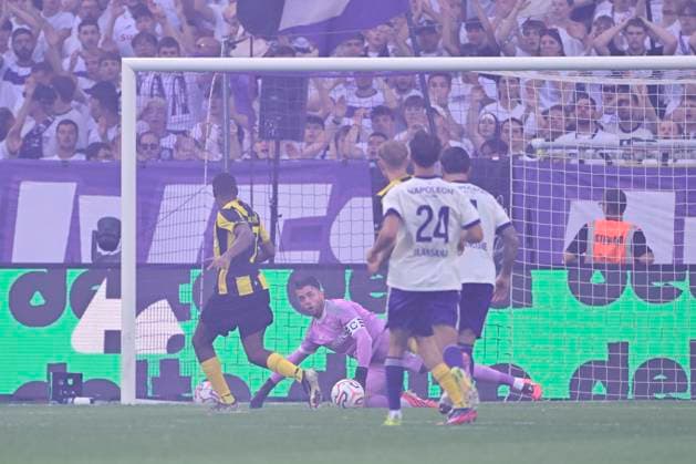 RSC Anderlecht v Hammarby IF - UEFA Europa League ANDERLECHT, BELGIUM - JULY 30 : Coosemans Colin goalkeeper of RSC Anderlecht in action during the UEFA Europa League 2025 26 second qualifying round second leg between RSC Anderlecht and Hammarby IF on July 30, 2026 in Anderlecht, Belgium, 30 07 2026 Anderlecht Belgium  Copyright: xJanxDexMeuleneirx