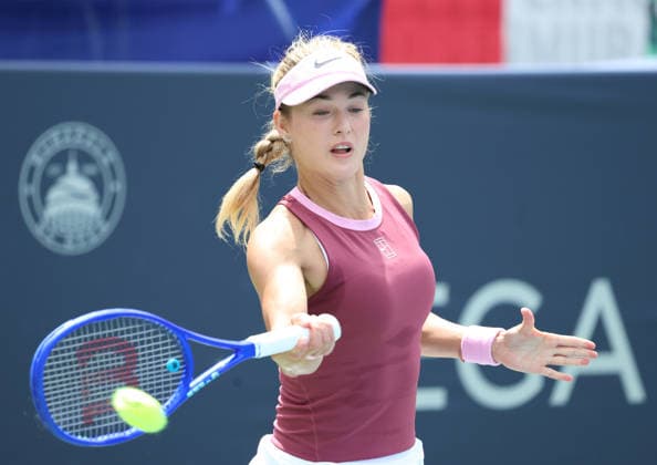 July 30, 2026, Washington, Illinois, USA: ANNA KALINSKAYA during the match against J. Tjen of Indonesia in the second round of Mubadala Washington DC, USA. Washington USA - ZUMAc278 20260730_zsp_c278_034 Copyright: xMarcinxCholewinskix