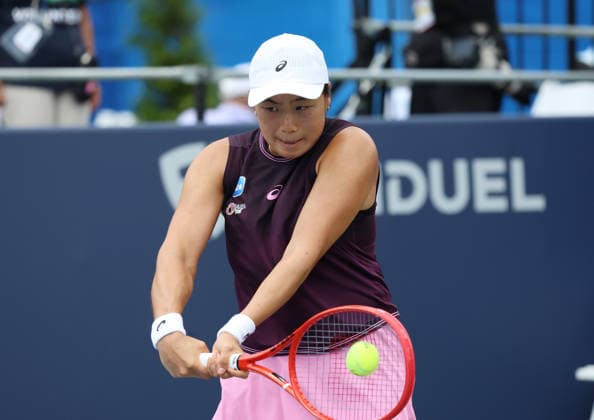 July 30, 2026, Washington, Illinois, USA: JANICE TJEN of Indonesia during the match against A. Kalinskaya in the second round of Mubadala Washington DC, USA. Tennis: Mubadala DC Open - Janice Tjen  - ZUMAc278 20260730_zsp_c278_042 Copyright: xMarcinxCholewinskix