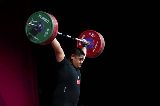 COM26 WEIGHTLIFTING, Sikoti Manumua Jr of Tonga competes during the Men™s +110kg Weightlifting of the Glasgow 2026 Commonwealth Games at the SEC Armadillo in Glasgow, Scotland, Thursday, July 30, 2026. ( NO ARCHIVING, EDITORIAL USE ONLY Glasgow United Kingdom  Copyright: xLUKASxCOCHx 20260731127764495159