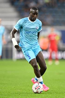 KAA Gent v LNZ Cherkasy - UEFA Conference League GENT, BELGIUM - JULY 30 : Ngom Mouhamed defender of KAA Gent in action during the UEFA Conference League 2026 27 second qualifying round second leg between KAA Gent and LNZ Cherkasy on July 30, 2026 in Gent, Belgium, 30 07 2026 Gent Belgium  Copyright: xNicoxVereeckenx