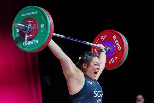 RECORD DATE NOT STATED 30th July 2026; Glasgow, Scotland; 2026 Commonwealth Games, Day Eight; Womens +86kg Weightlifting, Melissa Yee (SGP) in the snatch RogerxEvans