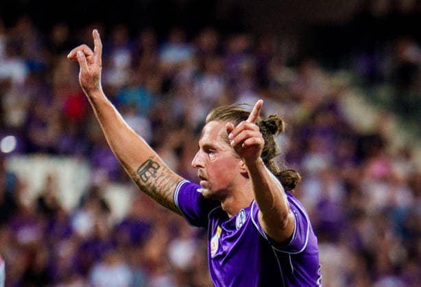 SOCCER - UEFA ECL, A.Wien vs Liepaja VIENNA,AUSTRIA,30.JUL.26 - SOCCER - UEFA Conference League, qualification, Austria Wien vs FK Liepaja. Image shows Johannes Handl (A.Wien).  GEPAxpictures xEdgarxEisner