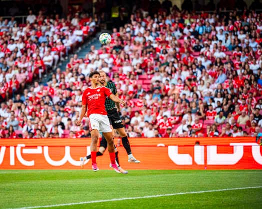 July 30, 2026, Lisbon, Lisbon, Portugal: Alexander Bah of SL Benfica battles for possession of the ball during UEFA Europa League-2nd Qualifying RoundÃ¢â‚¬2nd Leg, match between SL Benfica and FC St. Gallen at Luz Stadium, Lisbon, Portugal, on july 30, 2026. Lisbon Portugal - ZUMAr200 20260730_zsp_r200_009 Copyright: xNunoxReisinhox