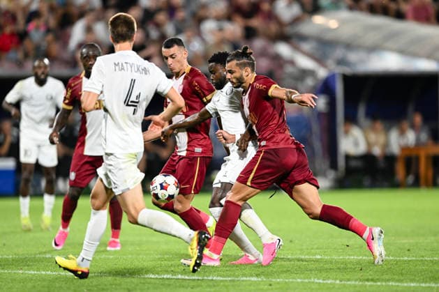 ROU, Cluj-Napoca: CFR Cluj goes against FC Alashkert The match counting for the Second Qualifying Round of UEFA Conference League was disputed on July 30th 2026 on Dr. Constantin Radulescu Copyright: xAncaxTepeix