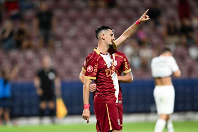 ROU, Cluj-Napoca: CFR Cluj goes against FC Alashkert The match counting for the Second Qualifying Round of UEFA Conference League was disputed on July 30th 2026 on Dr. Constantin Radulescu Copyright: xAncaxTepeix