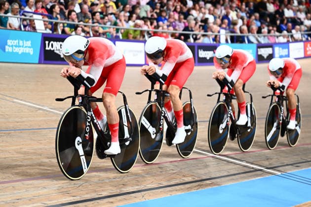 Glasgow 2026 Commonwealth Games Picture by Alex Whitehead SWpix.com - 30 07 2026 - Glasgow 2026 Commonwealth Games - Track cycling, Rad, Radsport, Bahnrad, Bahn and Para Track Cycling - Sir Chris Hoy Velodrome, Glasgow, Scotland - Men s 4000m Team Pursuit - For Gold - Henry Hobbs, Charlie Tanfield, William Tidball, Ethan Vernon of England Glasgow Sir Chris Hoy Velodrome Scotland Copyright: x xSWpix.comx(t axPhotographyxHubxLtd)xAlexxWhitehead SWpix.comx SWP-3030-16278