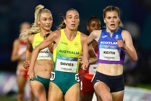 COM26 ATHLETICS, Rose Davies of Australia competes in the Women s 5000m Final of the Glasgow 2026 Commonwealth Games at EDF Scotstoun Stadium in Glasgow, Scotland, Thursday, July 30, 2026. ( NO ARCHIVING, EDITORIAL USE ONLY Glasgow United Kingdom  Copyright: xJOELxCARRETTx 20260731149975030900