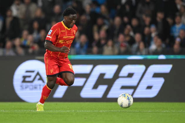 2026 Serie A EniLive Football Match SSC Napoli v US Lecce Mar 14 14 Mar 2026; Maradona Stadium, Naples, Italy; Serie A EniLive Football Match; SSC Napoli versus US Lecce; Lameck Banda of US Lecce seen in action Naples Campania Italy Copyright: xRobertoxRamacciax
