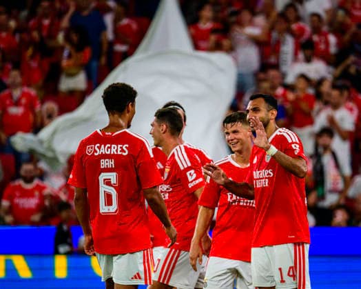 July 30, 2026, Lisbon, Lisbon, Portugal: Players of SL Benfica celebrations after scoring a goal during UEFA Europa League-2nd Qualifying RoundÃ¢â‚¬2nd Leg, match between SL Benfica and FC St. Gallen at Luz Stadium, Lisbon, Portugal, on july 30, 2026. Lisbon Portugal - ZUMAr200 20260730_zsp_r200_045 Copyright: xNunoxReisinhox