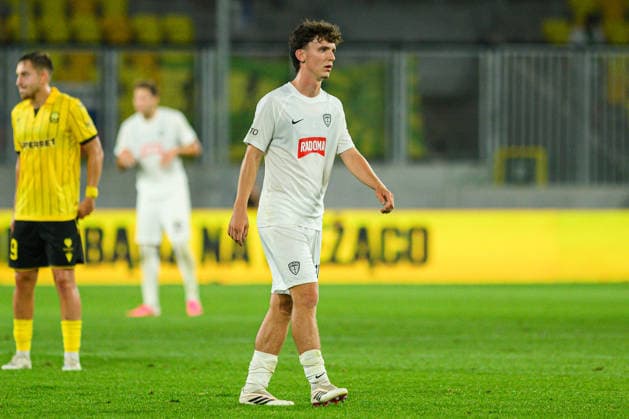 Fabian Bzdyl seen during UEFA Conference League 2026 27 2nd qualifying round 2nd leg match between teams of GKS Katowice and MSK Zilina in Katowice, Poland (Tomasz Karczewski Ball Raw Images) Katowice Arena Katowice Poland Copyright: xTomaszxKarczewskix tomaszkarczewski_gks_zilina_2627_TK1_8645