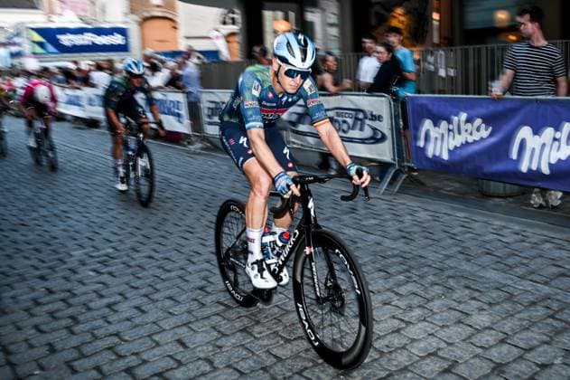 Belgian Tim Merlier of Soudal Quick-Step pictured in action during the Natourcriterium Herentals cycling race, Thursday 30 July 2026 in Herentals. The contest is a part of the traditional criteriums , local races in which mainly cyclists who rode the Tour de France compete. ELIASxROM  x182430058x