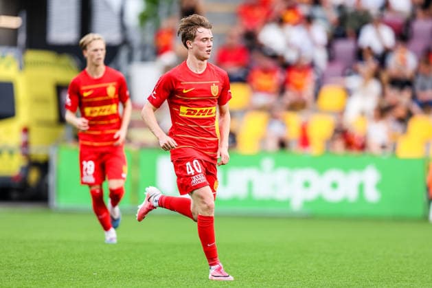 FC Nordsjaelland v GAIS, UEFA Conference League qualification, Farum, Denmark Farum, Denmark. 30th, July 2026. Hjalte Boe Rasmussen (40) of FC Nordsjaelland seen during the UEFA Conference League qualification match between FC Nordsjaelland and GAIS at Right to Dream Park. Denmark, Farum  Copyright: xGonzalesxPhoto RunexMathiesenx