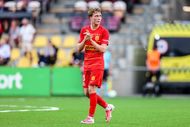 FC Nordsjaelland v GAIS, UEFA Conference League qualification, Farum, Denmark Farum, Denmark. 30th, July 2026. Hjalte Boe Rasmussen (40) of FC Nordsjaelland seen during the UEFA Conference League qualification match between FC Nordsjaelland and GAIS at Right to Dream Park. Denmark, Farum  Copyright: xGonzalesxPhoto RunexMathiesenx