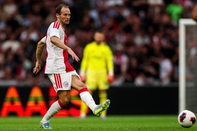 AMSTERDAM, NETHERLANDS - JULY 30: Daley Blind of AFC Ajax passes the ball during the UEFA Conference League 2026 27 second qualifying round second leg match between AFC Ajax and at Johan Cruijff Arena on July 30, 2026 in Amsterdam, Netherlands.  Copyright: xRenexNijhuis MBxMediax