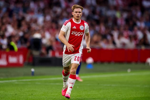 AMSTERDAM, NETHERLANDS - JULY 30: Oliver Edvardsen of AFC Ajax looks on during the UEFA Conference League 2026 27 second qualifying round second leg match between AFC Ajax and at Johan Cruijff Arena on July 30, 2026 in Amsterdam, Netherlands.  Copyright: xRenexNijhuis MBxMediax