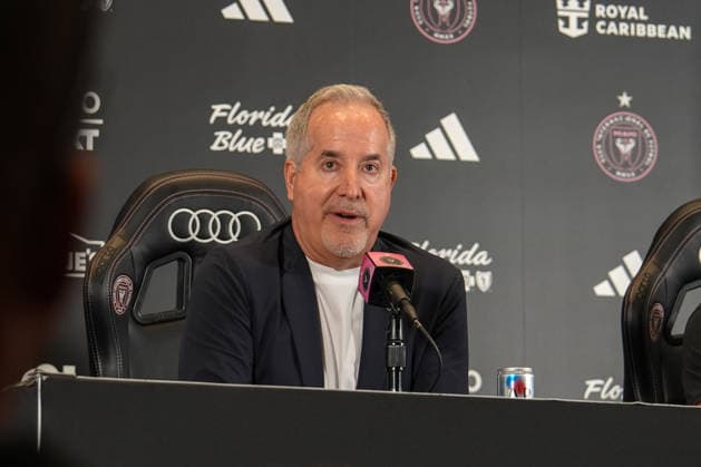 Inter Miami co-owner Jorge Mas denied at a press conference, PK, Pressekonferenz that his club had committed any illegal acts in signing Casemiro, following a Major League Soccer MLS, Fussball Herren, USA investigation into possible unauthorized contact with the player prior to his signing with Miami, USA, 30 July 2026. Inter Miami Denies Any Illegalities in Casemiro s Signing !ACHTUNG: NUR REDAKTIONELLE NUTZUNG!  Copyright: xAlbertoxBoalx AME4834 20260730-55021037344_1